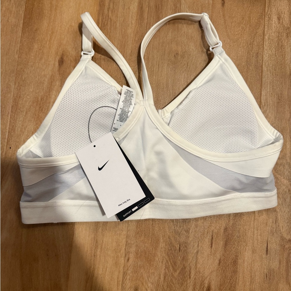 Nike Women's Cream and Gray Sports Bra - Picture 3 of 3
